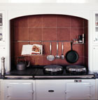 slate backsplash